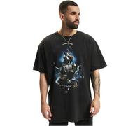 Mister Tee La Puissance De Lar Mer Oversize tee Camiseta, Acid Black, XXL para Hombre