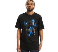 Mister Tee Le Papillon-Camiseta, Black, L para Hombre