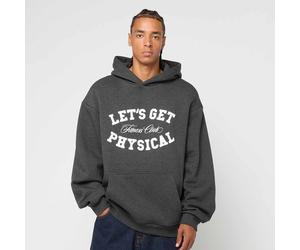 mister tee Let's Get Physical Fluffy Hoody gris M