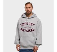 mister tee Let's Get Physical Fluffy Hoody gris XS