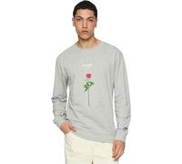 Mister Tee Lost Youth Rose Crewneck Sudadera, Grey, XL para Hombre