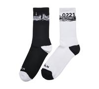 Mister Tee Major City 0221 Calcetines 2-Pack Ciudad Köln Patrón Skyline 35- 50