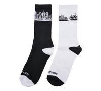 Mister Tee Major City 089 Calcetines 2-Pack Ciudad Skyline Munich Patrón 35-50