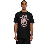 MT Upscale Live in Peace Oversize tee Black S Camiseta, Negro, Hombre