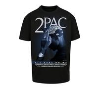 Mister Tee Tupac All FCK The World 2.0-Camiseta de Gran tamaño, Negro, S para Hombre