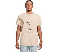 Mister tee Mt10127-depresso T-Shirt Round Neck Camiseta, Arena, XS Hombres