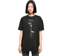 Mister Tee Mt10128-ladies Depresso Oversized Boyfriend tee Camiseta, Negro, L Grande Alto Mujeres