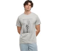 Mister tee Mt1501-peace Sign tee Camiseta, Light Asfalto, S Hombres
