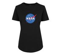 Mister Tee Mt1546-ladies NASA Insignia Fit tee Camiseta, Negro, XS para Mujer