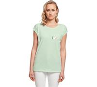 Mister Tee Mt1646-ladies Kicks Love Extended Shoulder tee Camiseta, Neo Mint, M Mujeres