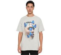 Mister Tee Mt1899-le Papillon Oversize tee Camiseta, Light Asfalto, L Hombres