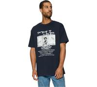 Mister Tee Mt1996-Póster Retro Bigie Camiseta, Azul Marino, M Hombres