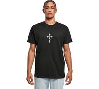 Mister Tee Mt3288-sign of The Cross tee Camiseta, Negro, S Hombres