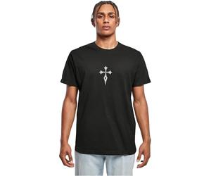 Mister Tee Mt3288-sign of The Cross tee Camiseta, Negro, S Hombres