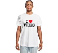 Mister Tee Mt3307-love Fries tee Camiseta, Blanco, L Hombres