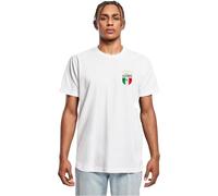Mister Tee Mt3315-azurro Italia Crest tee Camiseta, Blanco, 5XL Hombres