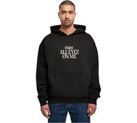 Mister Tee Mt3360-2pac All Eyez On Me Tracklist Ultra Heavy Oversize Hoodie Sudadera con Capucha, Negro, 3XL Grande para Hombre