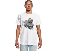 Mister Tee Mt3376-crew Luv tee Camiseta, Blanco, XS Hombres