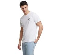 Mister Tee Mt3833-palm Tree Emb tee Camiseta, Blanco, S Mujeres