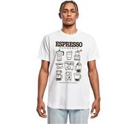 Mister Tee Mt3939-espresso Yourself Coffee tee Camiseta, Blanco, XS Hombres