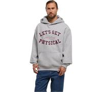 Mister tee Mt3957-let's Get Physical Fluffy Hoody Sudadera con Capucha, Gris, M para Hombre