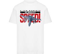 Mister tee Mt3976-speed Jet Oversize tee T-Shirt, Blanco, XS Hombre