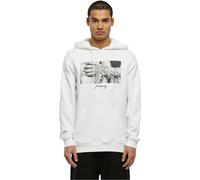 Mister Tee Sudadera con Capucha Pray 2.0, Blanco, XL para Hombre