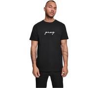 Mister Tee MT887-Pray EMB tee, Camiseta Hombre, Negro, XS