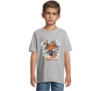 Mister tee Mtk186-kids Vintage Ballin tee Camiseta, Gris, 146-152 para Niños