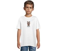 Mister tee Mtk388-kids Bandana Bear Sketch tee Camiseta, Blanco, 134/140 cm para Niños