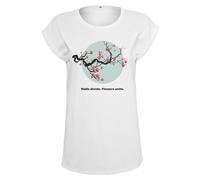 Mister Tee Mujeres Flores Unite Camiseta Top Mujer Top Jersey de Algodón