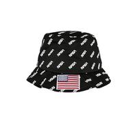 Mister Tee NASA Allover Bucket Hat Sombrero de Copa Baja, Negro, Talla única Unisex Adulto