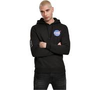 Mister Tee Nasa Insignia Flag Hoody Sudadera con capucha Hombre, Negro, S