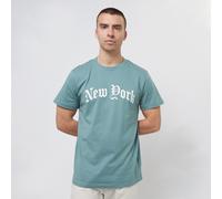 mister tee New York Wording Tee turquesa S