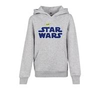 Mister Tee Niños Star Wars Blue Logo Hoody heather heather grey 146/152