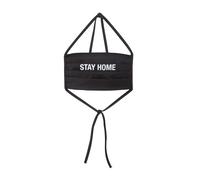 Mister Tee Pañuelo 'Stay Home' negro / blanco Hombre Mister Tee One Size negro / blanco