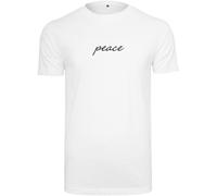 Mister Tee Peace Wording EMB Camiseta Para Hombre Jersey De Algodón Nueva
