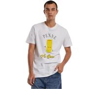 Mister Tee Penne Va Benne - Té Camiseta Hombre, Blanco, S