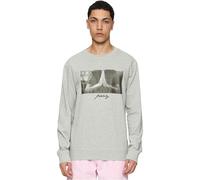 Mister Tee Pray Crewneck Sudadera, Grey, L para Hombre