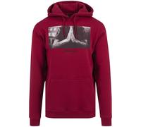 Mister Tee Pray Hoody Sudadera con capucha, Rojo - Ruby, XXL para Hombre