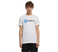 Mister Tee Pushin P tee Camiseta, Blanco, XS para Hombre