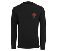 Mister Tee Rosa Crewneck Camisa Manga Larga Flores Liebe Suéter Jersey Hombre