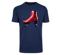 Mister Tee Scooter Camiseta Hombre Patines Retro Rojo Azul Jersey de Algodón