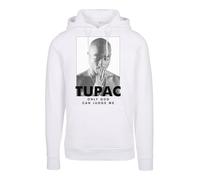 Mister Tee Sudadera con capucha MT1329 2Pac Prayer Hoody para hombre, blanco, XL