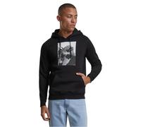 Mister Tee sudadera con capucha 2Pac, manga larga, estampación delantera, bolsillo delantero, moda urbana, Colores Negro y Gris, tallas XS-XXL