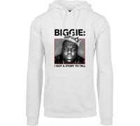 Mister Tee Sudadera con capucha Biggie Crown White L