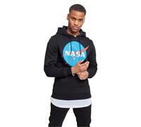 Mister Tee Sudadera con Capucha de la Marca, Logo de la NASA. para Hombre, Hombre, MT519, Negro, Large