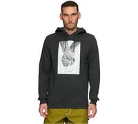Mister Tee Sudadera con Capucha de los Hombres, 65% Algodón 35% Poliéster, Carbón, M