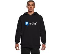 Mister Tee Sudadera con Capucha de los Hombres, 65% Algodón 35% Poliéster, Negro, L