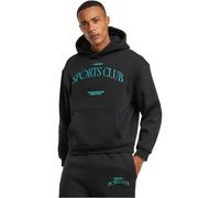 Mister Tee MT3410-Another Sports Club Fluffy Hoody Hooded Sweatshirt, Black, S Men's
